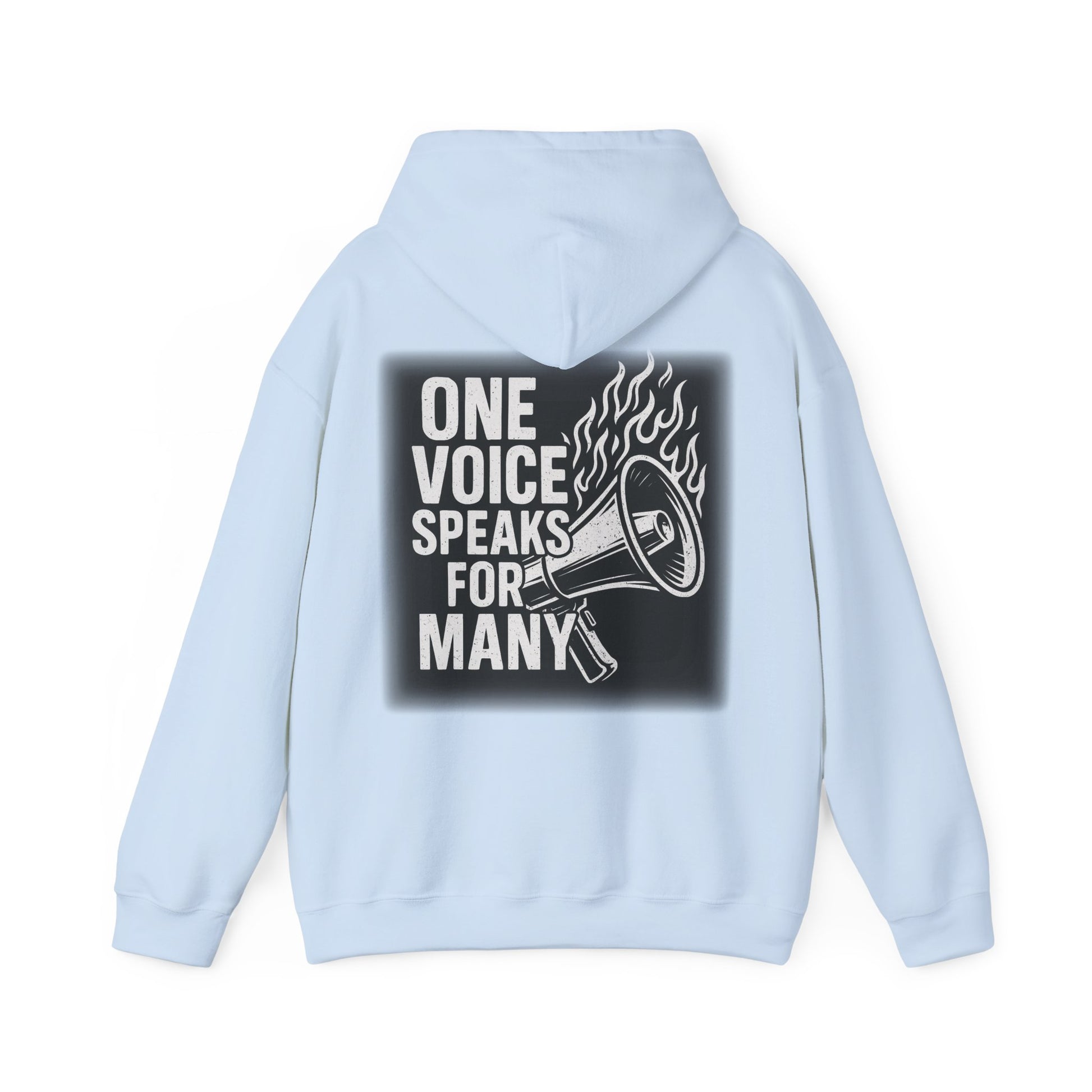 Empowering Voice Hoodie,  Graphic Sweatshirt Designed by me "One voice speaks for many"