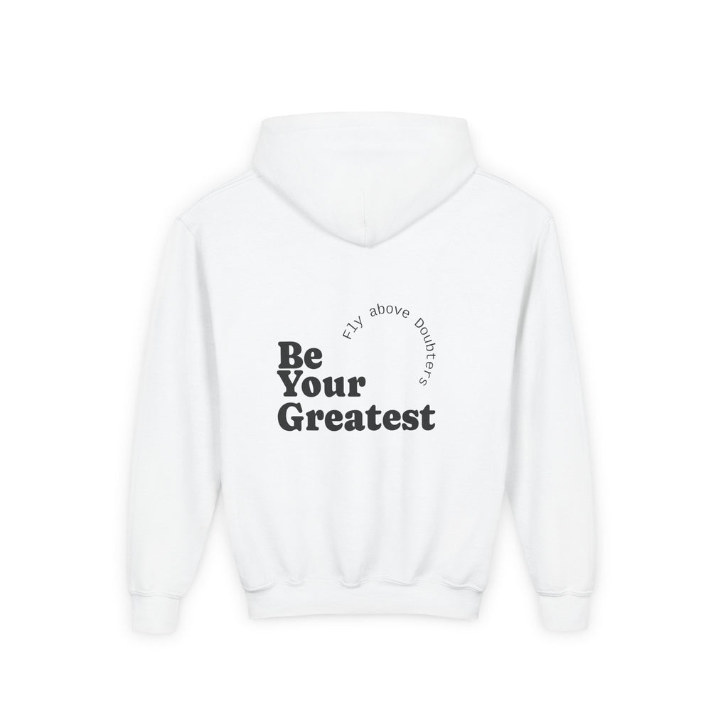 Youth Hooded Sweatshirt - Warning: May Cause Smiles, Inspirational Gift, Motivational Hoodie, Comfortable Layer, Youth Fashion