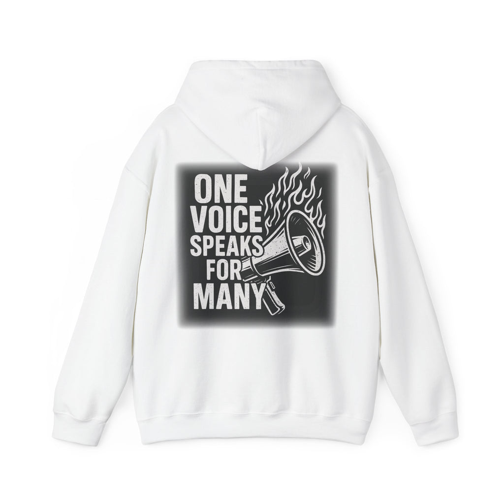 Empowering Voice Hoodie,  Graphic Sweatshirt Designed by me "One voice speaks for many"