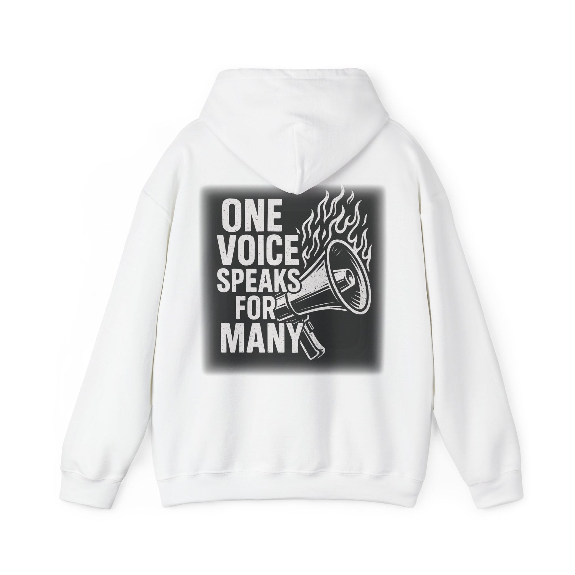 Empowering Voice Hoodie,  Graphic Sweatshirt Designed by me "One voice speaks for many"