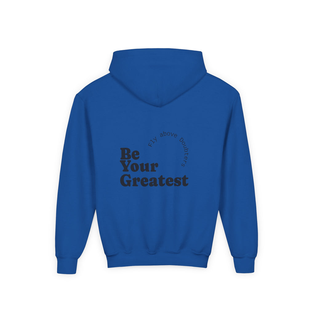 Youth Hooded Sweatshirt - Warning: May Cause Smiles, Inspirational Gift, Motivational Hoodie, Comfortable Layer, Youth Fashion