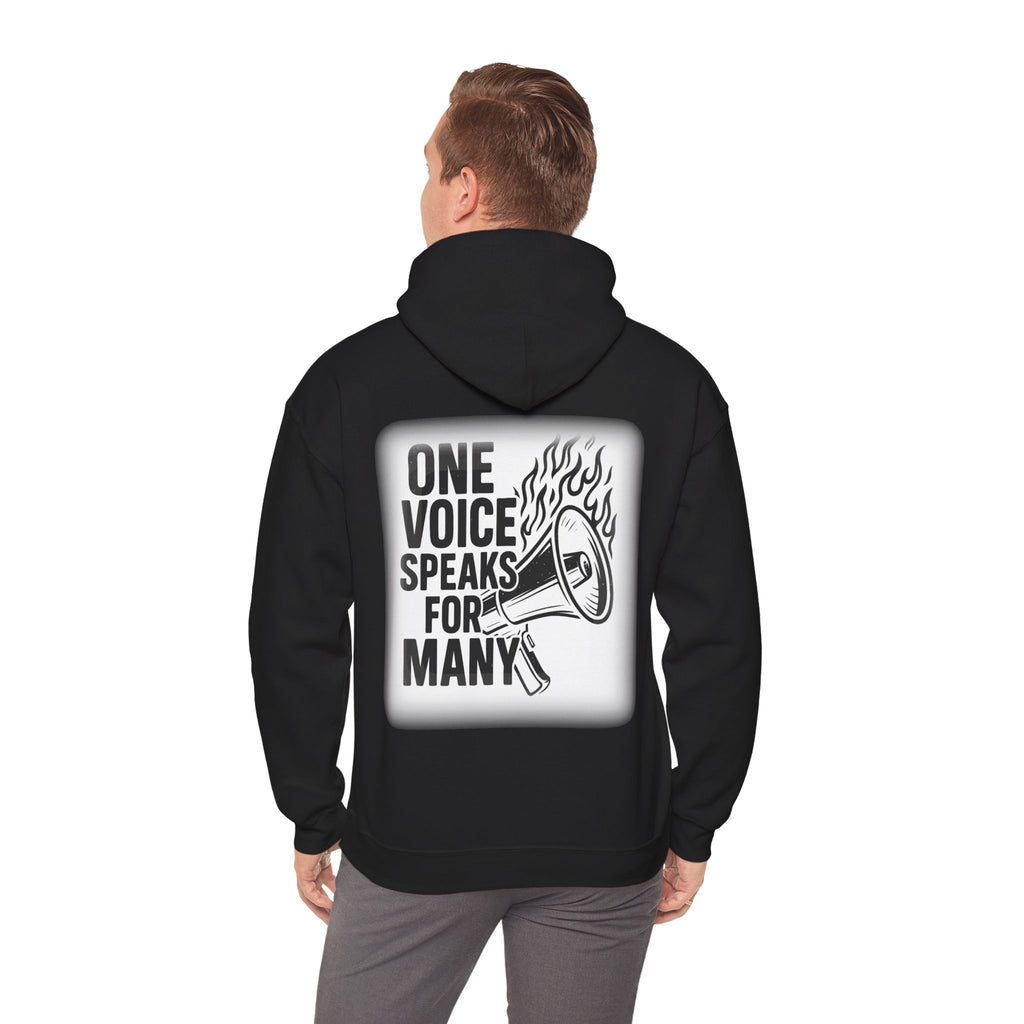 Empowering Voice Hoodie,  Graphic Sweatshirt Designed by me "One voice speaks for many"