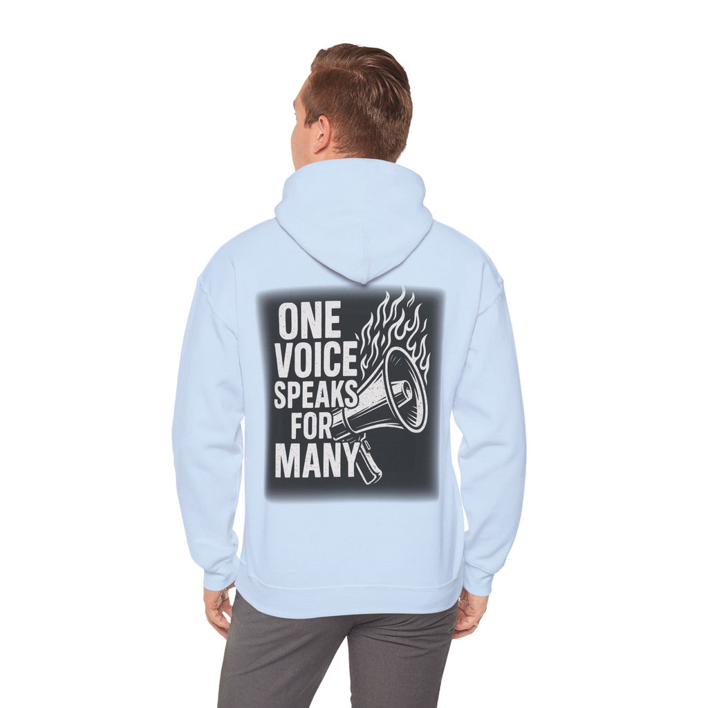 Empowering Voice Hoodie,  Graphic Sweatshirt Designed by me "One voice speaks for many"