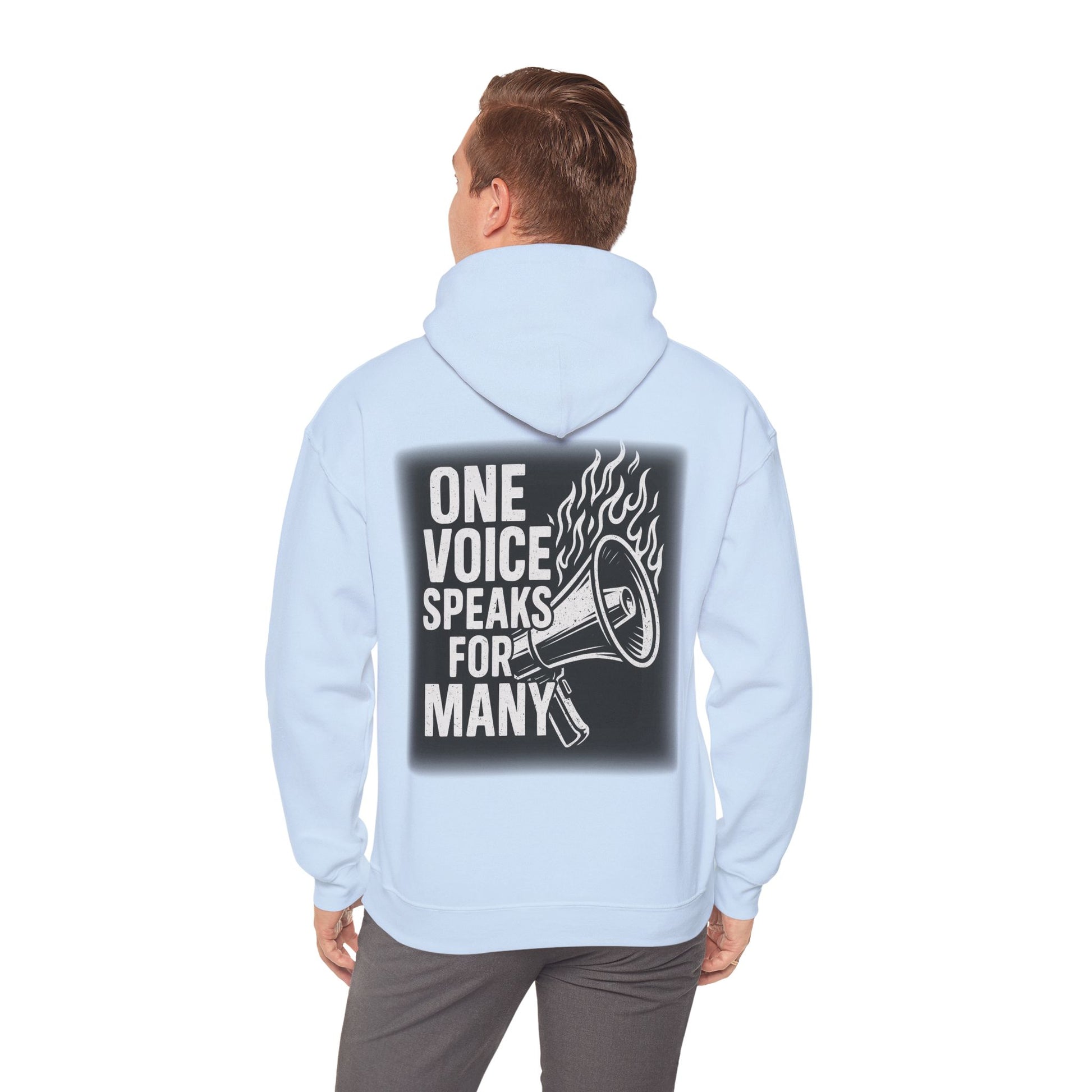 Empowering Voice Hoodie,  Graphic Sweatshirt Designed by me "One voice speaks for many"