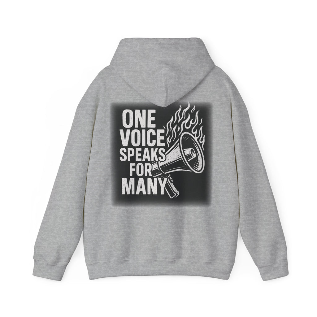 Empowering Voice Hoodie,  Graphic Sweatshirt Designed by me "One voice speaks for many"