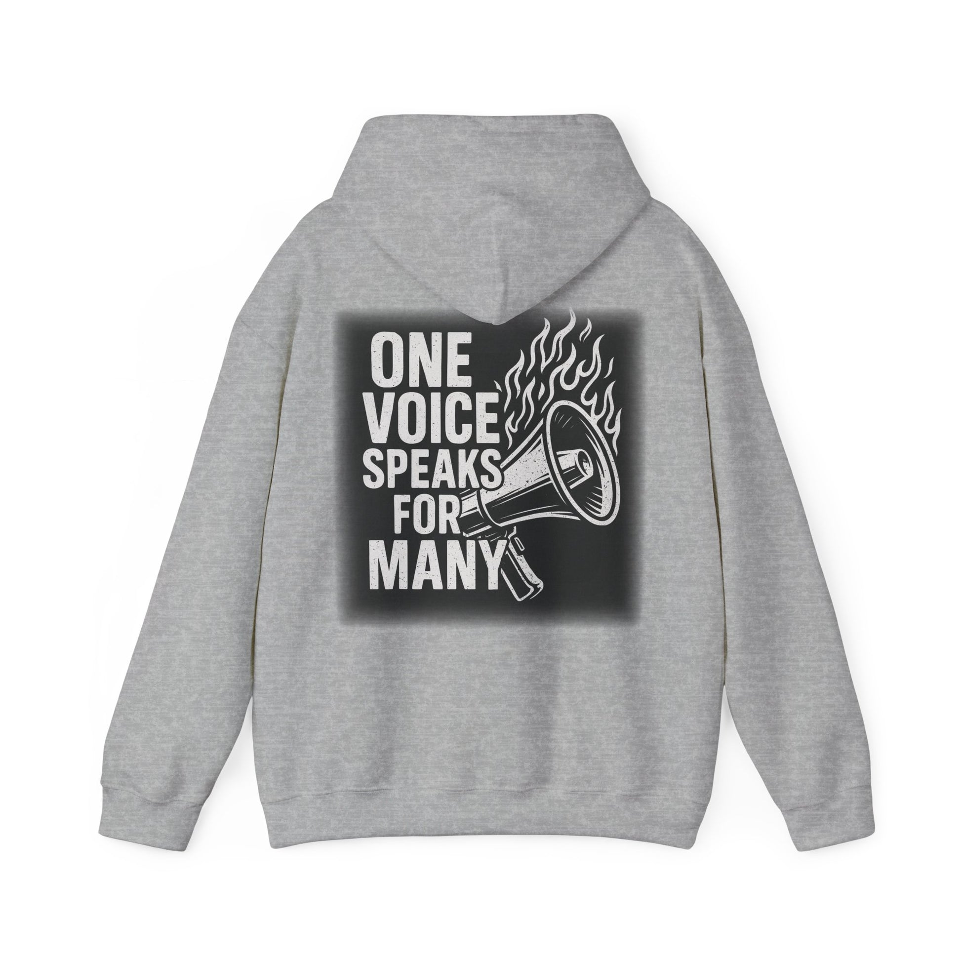 Empowering Voice Hoodie,  Graphic Sweatshirt Designed by me "One voice speaks for many"