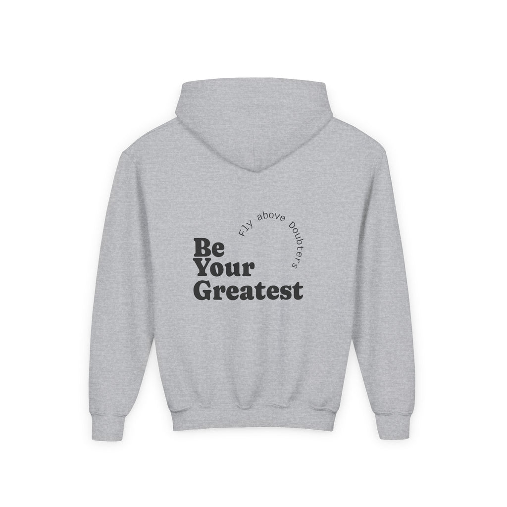 Youth Hooded Sweatshirt - Warning: May Cause Smiles, Inspirational Gift, Motivational Hoodie, Comfortable Layer, Youth Fashion