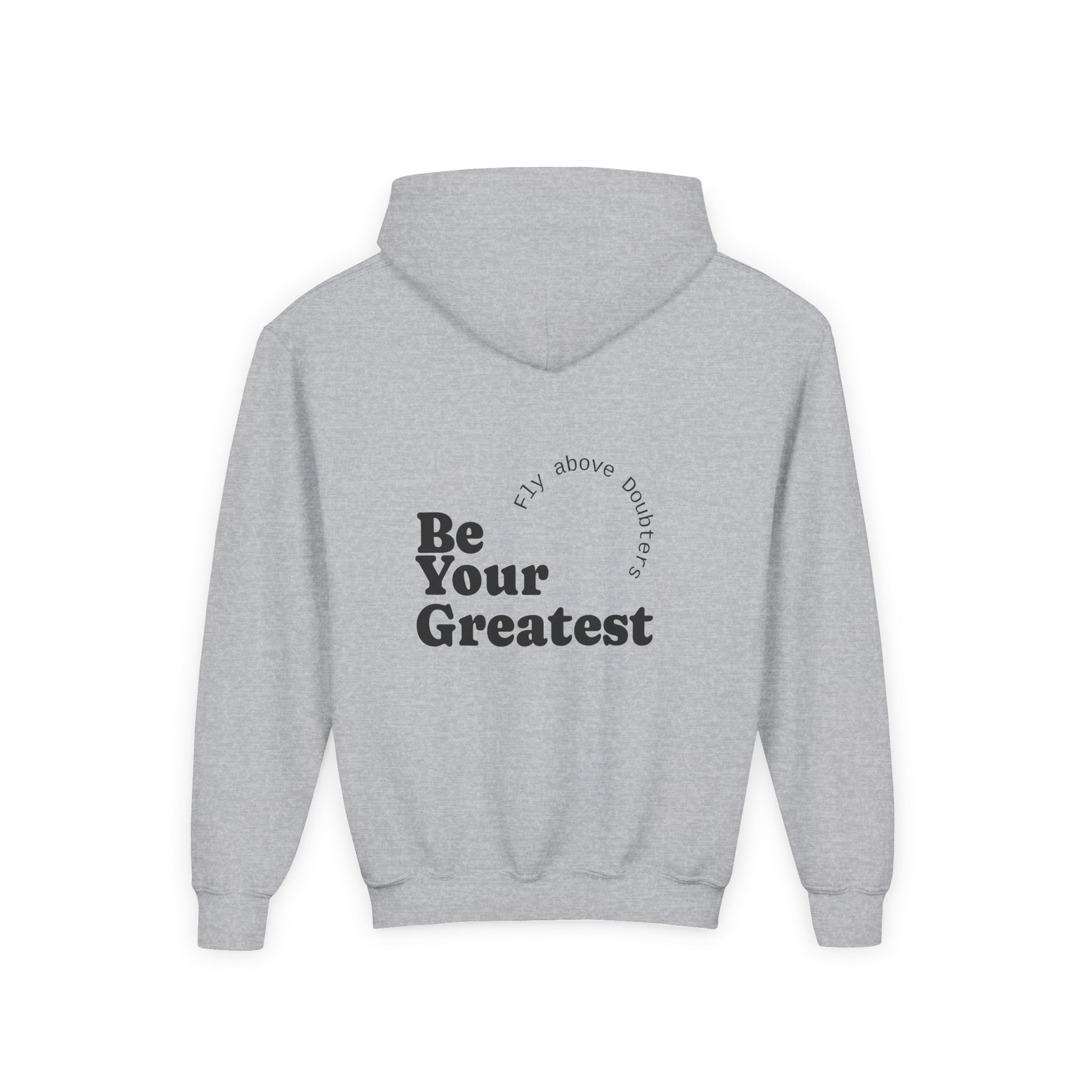 Youth Hooded Sweatshirt - Warning: May Cause Smiles, Inspirational Gift, Motivational Hoodie, Comfortable Layer, Youth Fashion