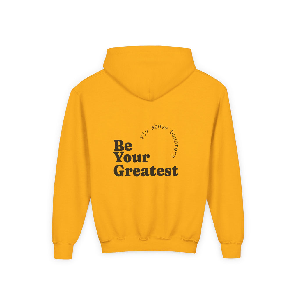 Youth Hooded Sweatshirt - Warning: May Cause Smiles, Inspirational Gift, Motivational Hoodie, Comfortable Layer, Youth Fashion