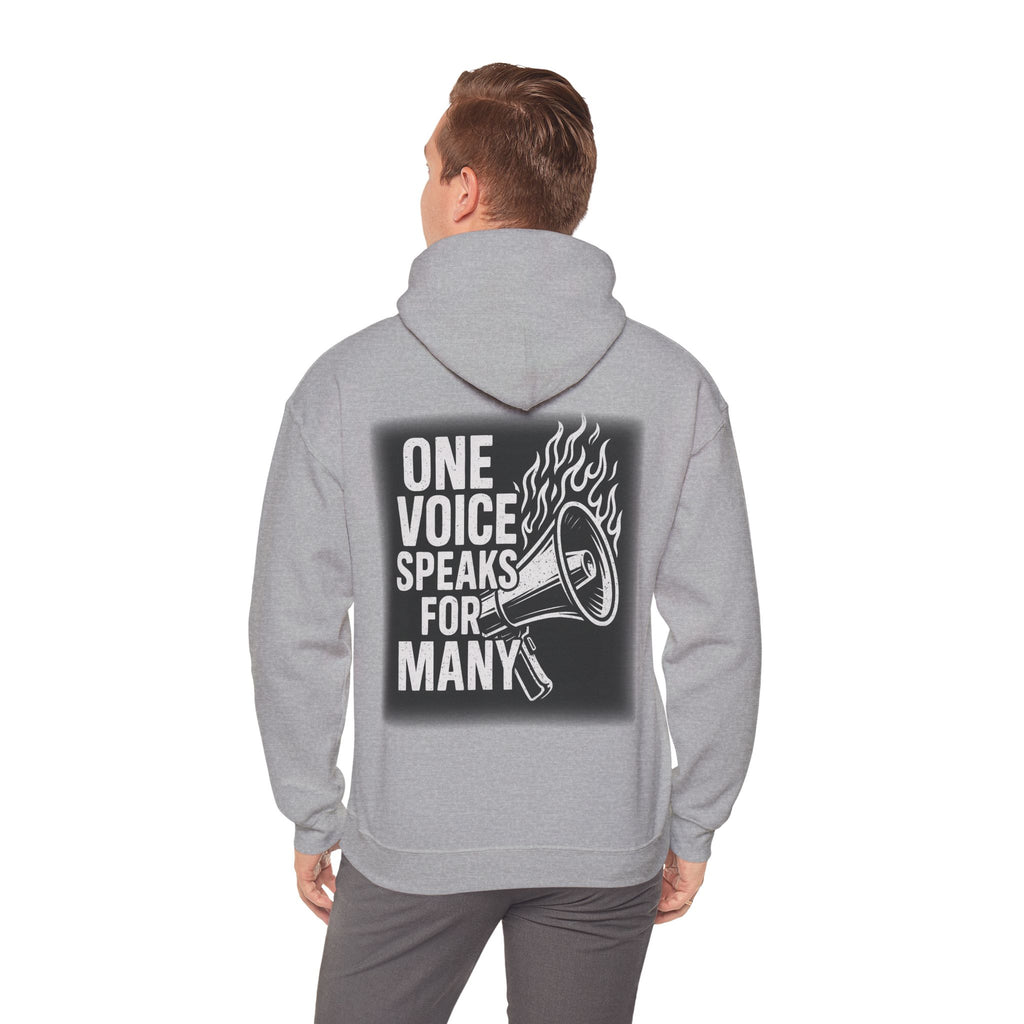 Empowering Voice Hoodie,  Graphic Sweatshirt Designed by me "One voice speaks for many"